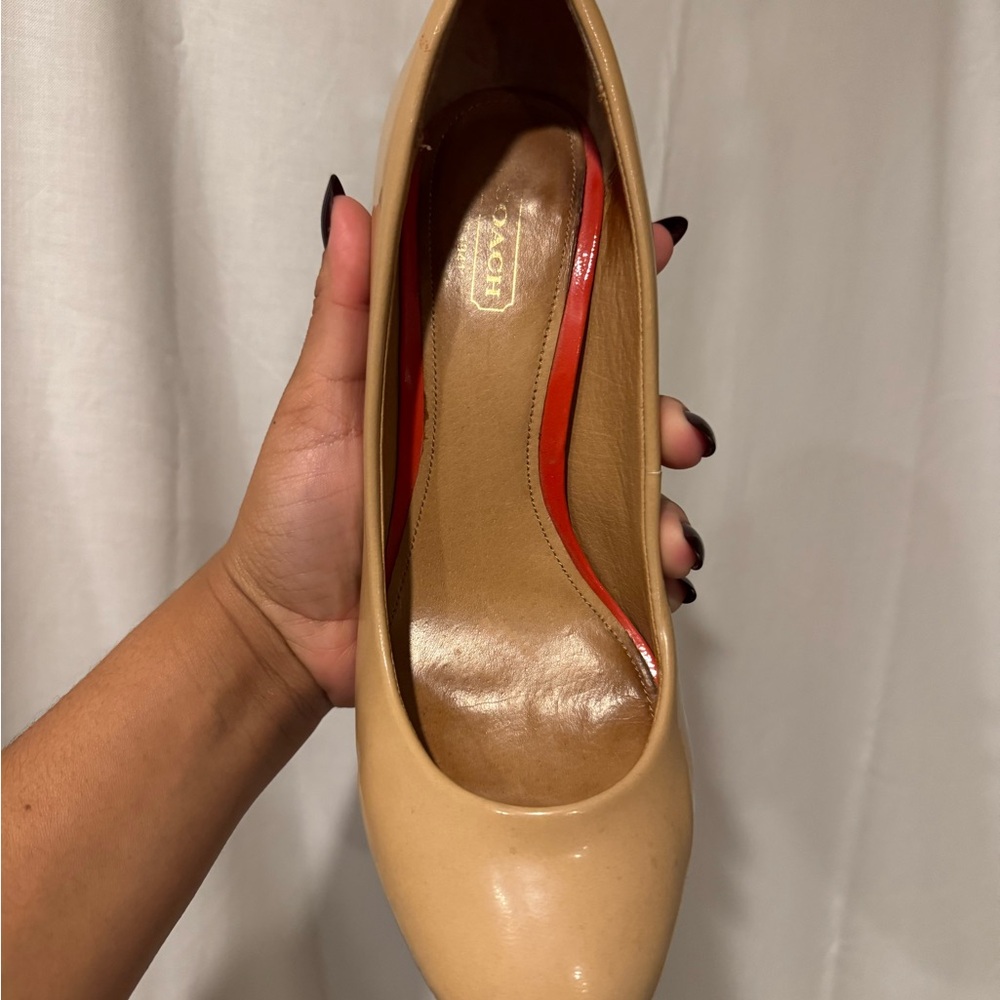 Coach Elegant Tan Women's Pumps - Picture 6 of 9